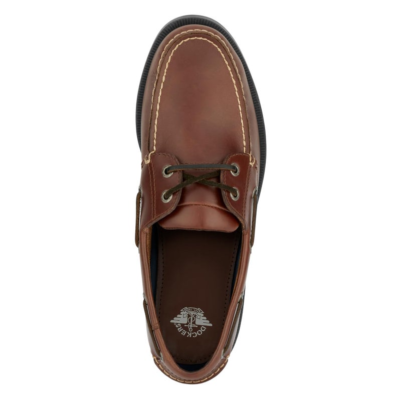 DOCKERS Mens Castaway Leather Boat Shoe - Image 2
